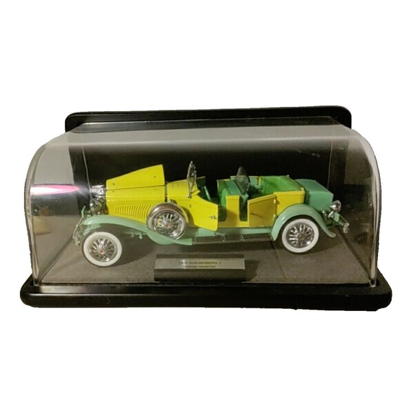 Franklin Mint 1930 Duesenberg Derham Tourster 1:24 Green / Yellow B11KD09 - Picture 6 of 7